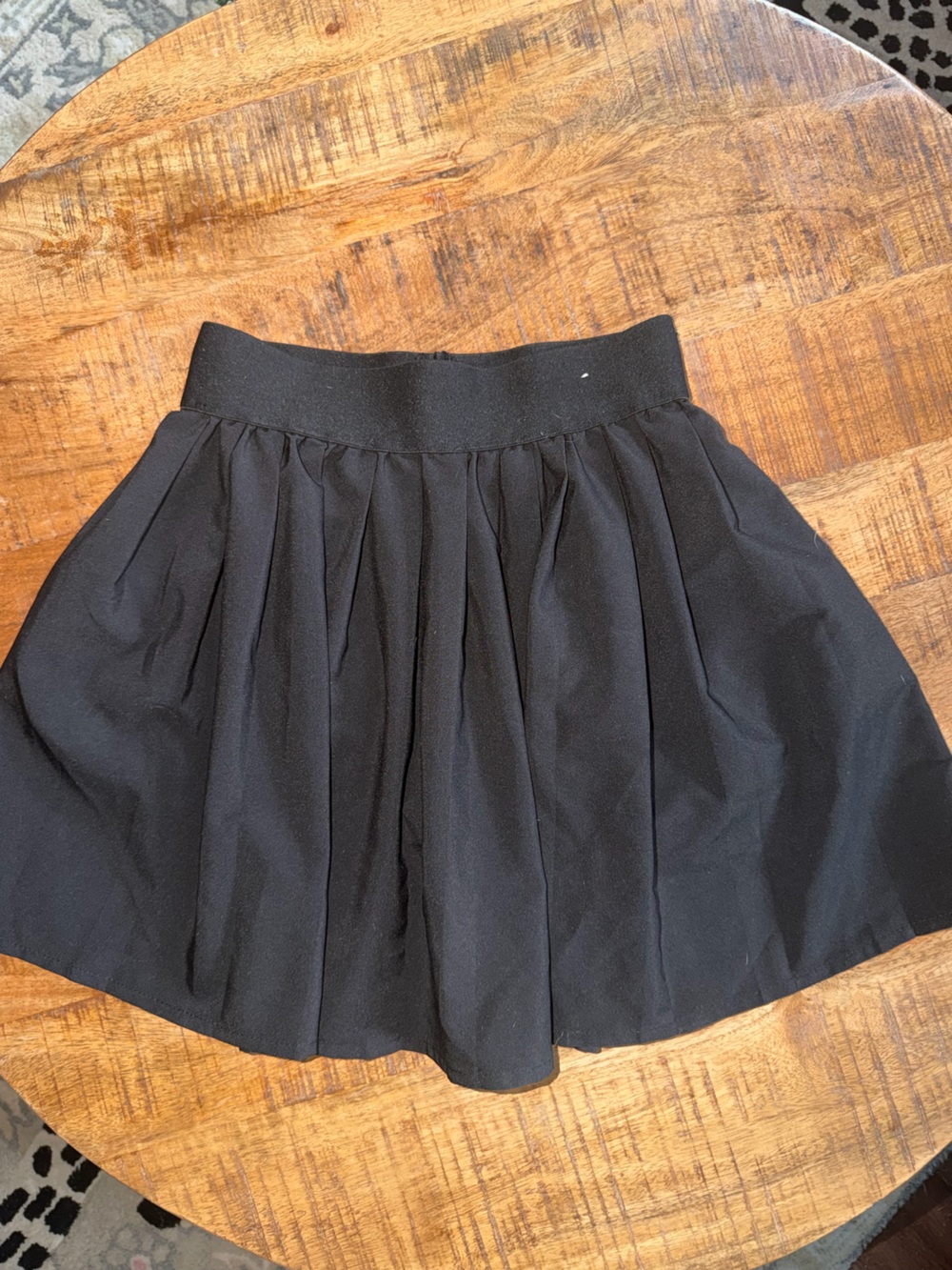 Women's Black Pleated Athletic Skirt